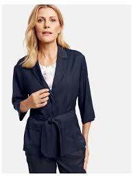 Maybe you would like to learn more about one of these? Gerry Weber Blazer 3 4 Arm Gefuttert In Blau Gunstig Kaufen Limango