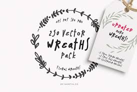 Download 250 Wreaths Vector Graphic By Nantia Creative Fabrica SVG Cut Files