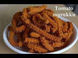 Tomato Murukku Or Tomato Chakli Recipe Explained With Step By Step Pictures And A Video This Is A Tasty And Crispy Tomato Murukku Recipes Snack Recipes Tasty