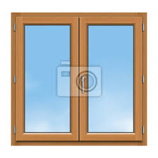 Un bois hérité de la grande tradition de la menuiserie française et riche en arguments: Fenetre Bois 2 Vantaux Peintures Murales Tableaux Chassis Vitre Phonique Myloview Fr