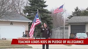 Turns out, reciting the pledge of allegiance has become passe, considered by some to be an outdated and is san francisco any less patriotic because kids don't know the pledge of allegiance? Teacher Leads Kids In Pledge Of Allegiance During Pandemic