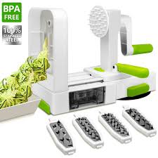 Vegetable Spiral Slicer Anko 100 Stainless Steel Blades Bpa Free Spiral Slicer 5 Blade Best Fruits Spiralized Vegetables Spiral Vegetable Slicer Veggie Pasta