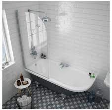 Appleby Grey 1700 Roll Top Shower Bath Chrome Leg Set Victorian Plumbing Uk Roll Top Bath Shower A Traditional Bathroom Shower Over Bath Small Bathroom