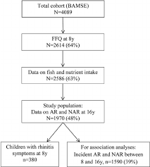 flow chart of inclusion into the study population and