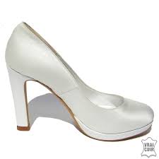 Chaussures blanches mariage petit talon large. Chaussures De Mariage En Petites Pointures Du 31 Au 35 Femme