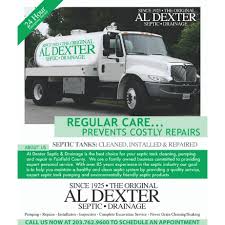 Big or small, we service it all! Al Dexter Septic Drainage Your All In One Plumbing Solution Greenwich Moms