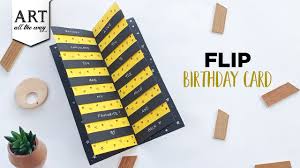 Then, glue ribbons, glitter, stamps, or stickers on the front. Flip Birthday Card Handmade Card Ideas Creative Card Diy Greeting Cards Youtube