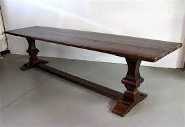 Ideally, i would like to use a sideboard on the solid 12' wall since it is the focal wall from the foyer. Rustic 12ft Venetian Trestle Farm Table Ecustomfinishes