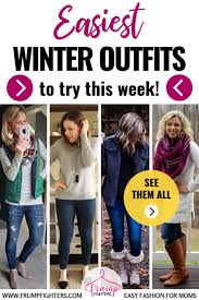 Go To Casual Cute Winter Outfits For Moms Easy Fashion For Moms Mom Outfits Cute Winter Outfits Winter Outfits