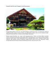 Inilah nama rumah adat aceh, gambar dan penjelasannya, ketahui juga keunikan rumah tersebut disini. 460 Koleksi Gambar Rumah Adat Krong Bade Terbaru Gambar Rumah