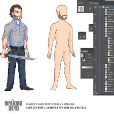 Movement of man in armor and with a sword. Artstation Ilustration Character Animation Vector 2d Quick Rigging Walking Dead Video Game Francisco Javier Britos