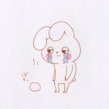 楽しみにしていた大好きなパンが売り切れていてショックそんな日もありますね キャラクター イラスト キャラ モチうさぎ ピヨ丸 手書き 絵 ショック 落ち込む ガッカリ そんな時もあるよね character illus art character fictional characters