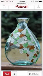 Easy Quick Sea Glass Craft Sea Glass Diy Sea Glass Crafts Glass Crafts