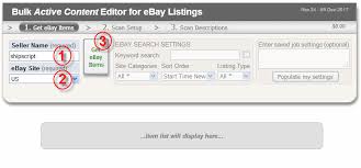 We've read horror stories in the past from sellers who thought they put their listings in vacation mode only to come back from a trip to find they made sales while away.please share your tips on how to temporarily suspend your ebay listings without any negative consequences! Use The Active Content Bulk Editor To Bulk Revise Ebay Listings Through File Exchange