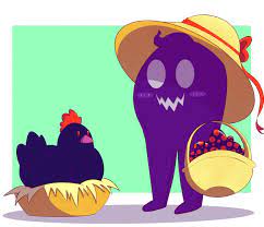 Stardew Valley Art Farmer Krobus Collecting All Those Void Chicken Eggs Slightlymorbidcupcake Stardew Valley Stardew Valley Fanart Stardew Valley Art