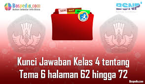 Maybe you would like to learn more about one of these? Lengkap Kunci Jawaban Kelas 4 Tentang Tema 6 Halaman 62 Hingga 72 Terbaru Bospedia