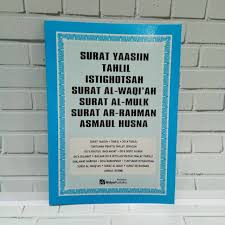 Salinan dari surat yasin,al mulk,ar rahman dan al waqiah syekh abdurrahman as sudais mp3 duration 36:34 size 83.69 mb / rsl youtubers 5. Buku Surat Yasin Tahlil Al Waqiah Al Mulk Ar Rahman Shopee Indonesia