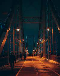 Download empty bridge images and photos. Night Bridge Pictures Download Free Images On Unsplash
