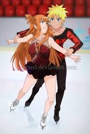 Bonne annee french ice skaters colored new years greeting postcard. Narusasame Ice Skating Fun Together By Jupmod On Deviantart