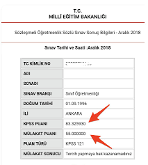 Sözleşmeli öğretmenlik sınav sonuçları açıklandı! Sozlesmeli Ogretmenlik Mulakat Sonuclari 2019