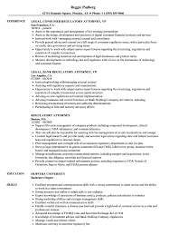 regulatory attorney resume samples