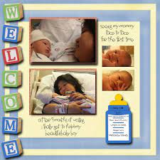 Pin By Carol Dupic On Scrapbooking Baby Boy Scrapbook Baby Girl Scrapbook Baby Boy Scrapbook Layouts