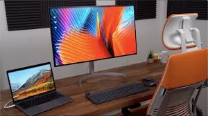 My Macbook Air Setup With The Lg Ultrafine Monitor Youtube