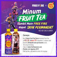 Please contact customer service if you encountered any issue. Fruit Tea Sosro Ada 20 Skin Permanen Di Free Fire Dari Facebook