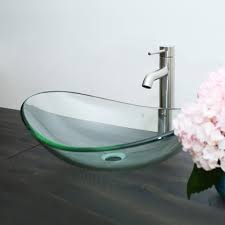 Choose from our large selection of bathroom sinks to find the perfect fit for your home. Arsumo Glass Oval Vessel Bathroom Sink With Faucet Reviews Wayfair