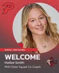 Welcome Hailee Smith! We're so excited to welcome Hailee Smith as our new  Purcell High School Cheer Team Co-Coach! Hailee brings a wealth of  experience and enthusiasm, currently working as a manager