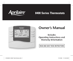 Check spelling or type a new query. Aprilaire 8444 Owner S Manual Pdf Download Manualslib