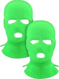 The most common knitted face mask material is twill. 2 Pieces 3 Hole Ski Mask Knitted Face Cover Winter Balaclava Full Face Mask For Winter Outdoor Sports Green Buy Online In China At China Desertcart Com Productid 161904935