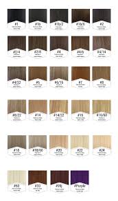 Hair Weave Color Chart