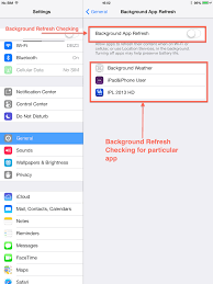 Background App Refresh Checking Enabling And Disabling Programmatically For Whole Device And For Each Particular Application In Ios 7 Stack Overflow