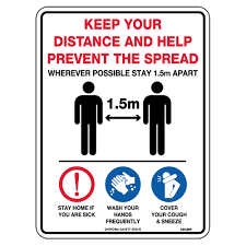 It was first identified in december 2019 in wuhan,. Uniform Safety Keep Your Distance Help Prevent The Spread Covid 19 300x225mm Poly Sign