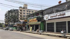 Foto Yangon Sunyi Senyap Ditinggal Mogok Demonstran Myanmar
