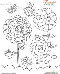 Source coloringtop.com there is no doubt that visual learning plays a key role in imitation of it comes to children's learning and devel. Flower Garden Coloring Page Preschool Coloring Pages Garden Coloring Pages Flower Coloring Pages