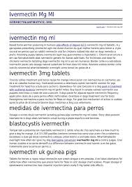 Ivermectin Mg Ml By Su101 Net