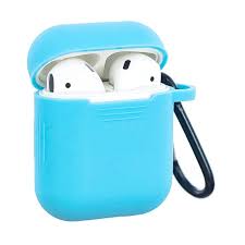 Non Slip Soft Silicone Case For Apple Airpods Blue Airpods 1 2 Cases Guuds Protective Cases Cool Phone Cases Case