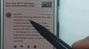 Contoh soal matriks dalam bentuk cerita. Request Soal Cerita Matriks Determinan Youtube