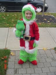 A grinch (jim carrey) santa costume display from ron howard's family comedy how the grinch stole christmas. Grinch Halloween Costume For Baby Off 58 Www Usushimd Com