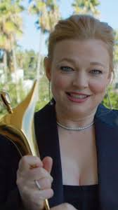 All the way from LA, Sarah Snook accepting her AACTA International Award  for Best Actress in a Series for her role as Shiv in Succession 🤩