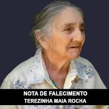 NOTA DE FALECIMENTO E CONVITE PARA SEPULTAMENTO: Com profundo pesar,  comunicamos o falecimento da senhora Terezinha Maia Rocha, viúva de  Guilherme Libânio da Rocha, ocorrido nesta quinta-feira, 6 de fevereiro de  2025,