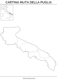 Il toponimo salento ha origini incerte. Cartina Muta Fisica E Politica Della Puglia Da Stampare Pianetabambini It