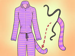 Cheshire cat plush 54 disney alice wonderland long fluffy boa tail top rated seller. 3 Ways To Make A Cheshire Cat Costume Wikihow
