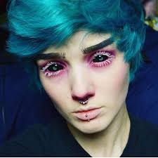 Image result for black sclera contacts