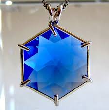 Using blue quartz also helps to improve one's communication skills, including not only physically, blue quartz is said to enhance the immune system and encourage proper function of the lungs. Siberian Blue Quartz Flower Of Life Pendant In Sterling Silver