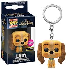 Funko Lady The Tramp Pop Disney Lady Keychain Flocked Funko Keychain Lady And The Tramp Ladies Keychain
