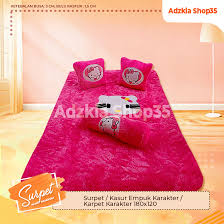 Ukuran 200 x 180 tebal 7 cm. Grosir Karpet Bulu Rasfur Karakter Karpet Karakter 180x120 Cm Motif Hello Kitty Pink Elegan Lazada Indonesia