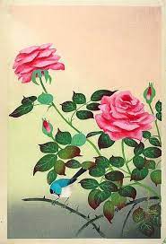 ⚫designer of eco friendly yoga mats and accessories created from emilia rose original artworks⚫free shipping over $40 aus wide emiliaroseart.com.au. Bakufu Ohno Red Rose Large Oban Japanese Art Open Database Ukiyo E Search